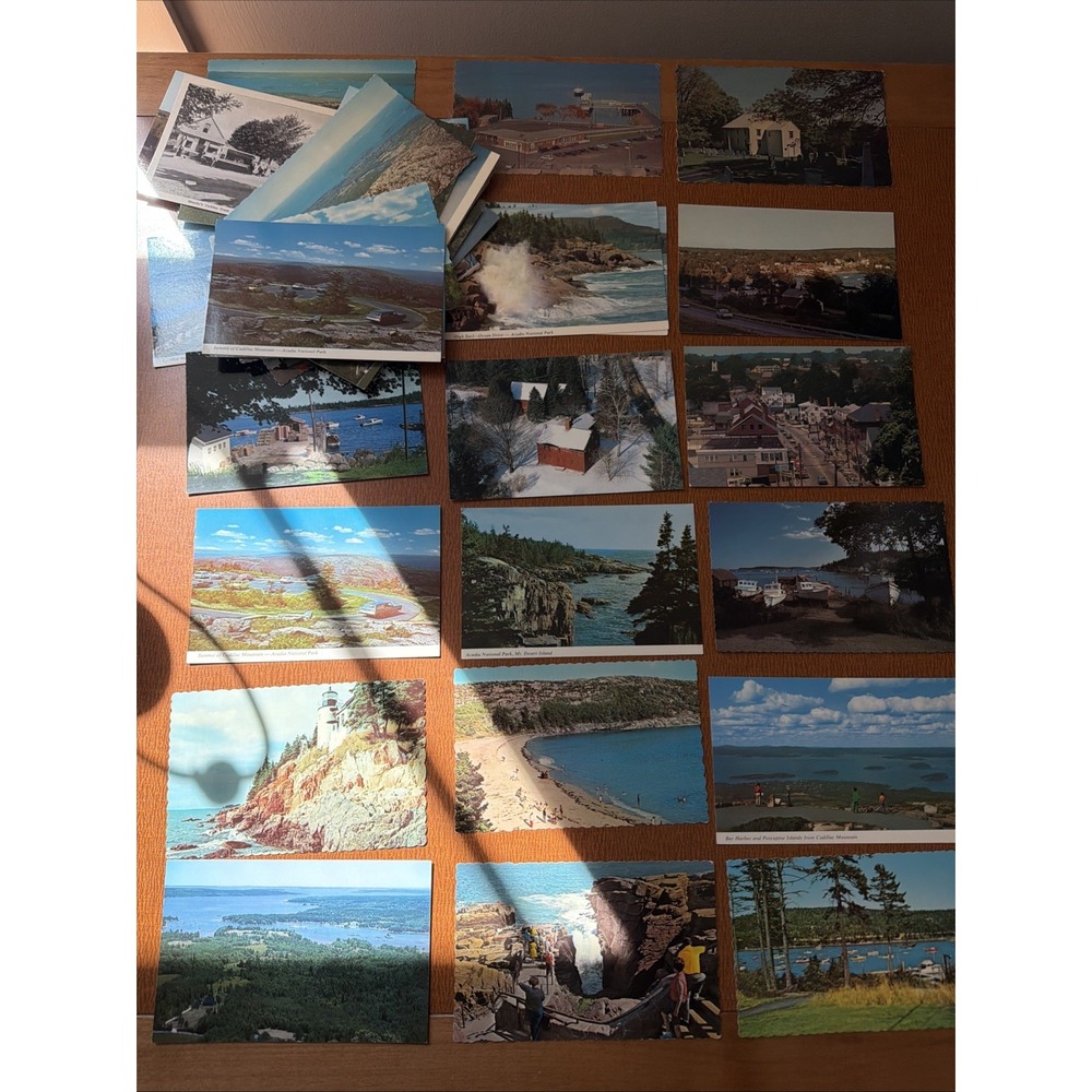 Vintage Maine Coast Post Cards: Bar Harbor, Damriscotta, Blue Hill & More